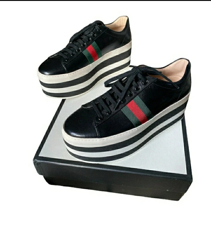 Gucci black sales platform sneakers