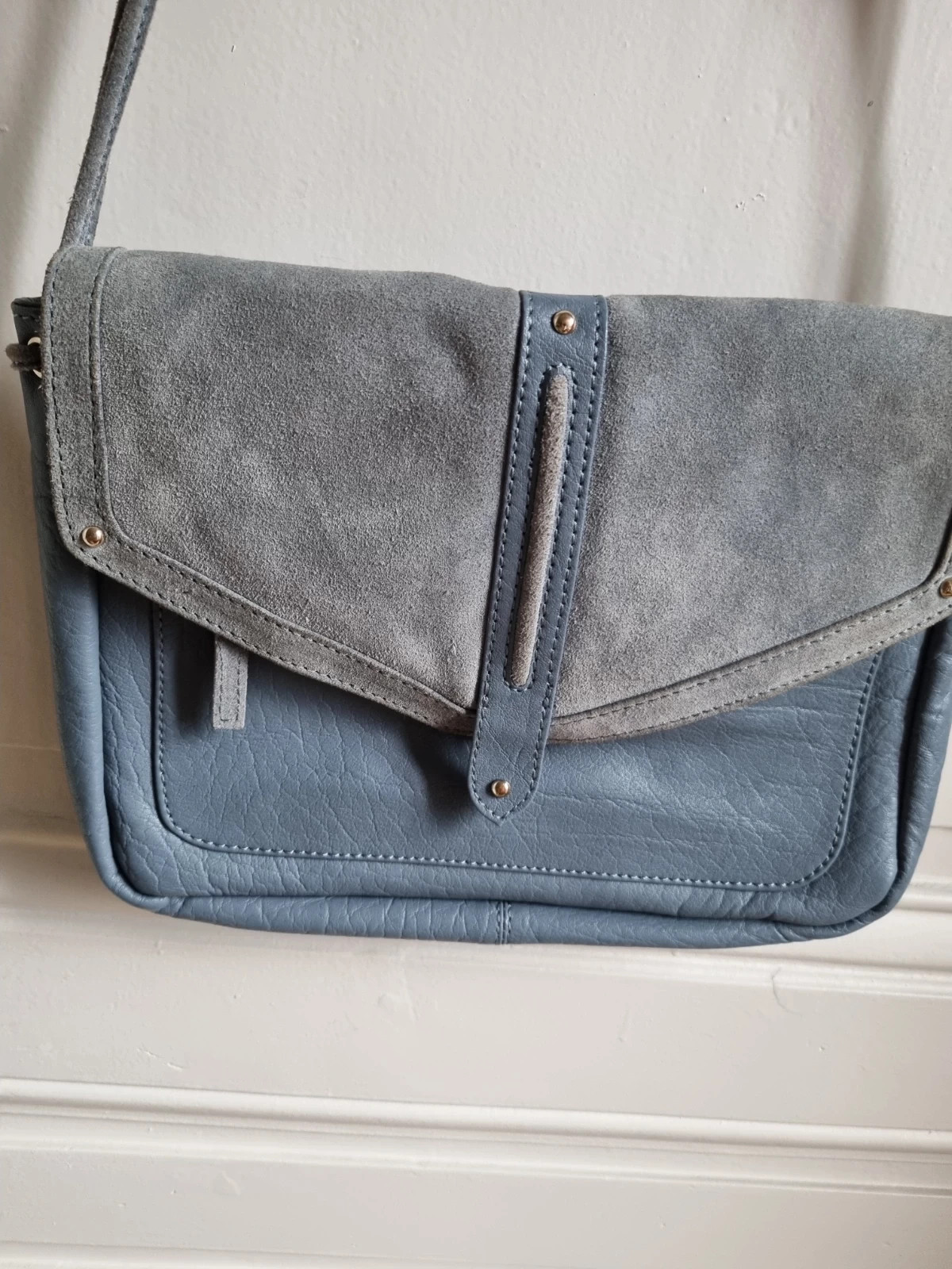 Sac bandouli re bleu petite mendigote Vinted