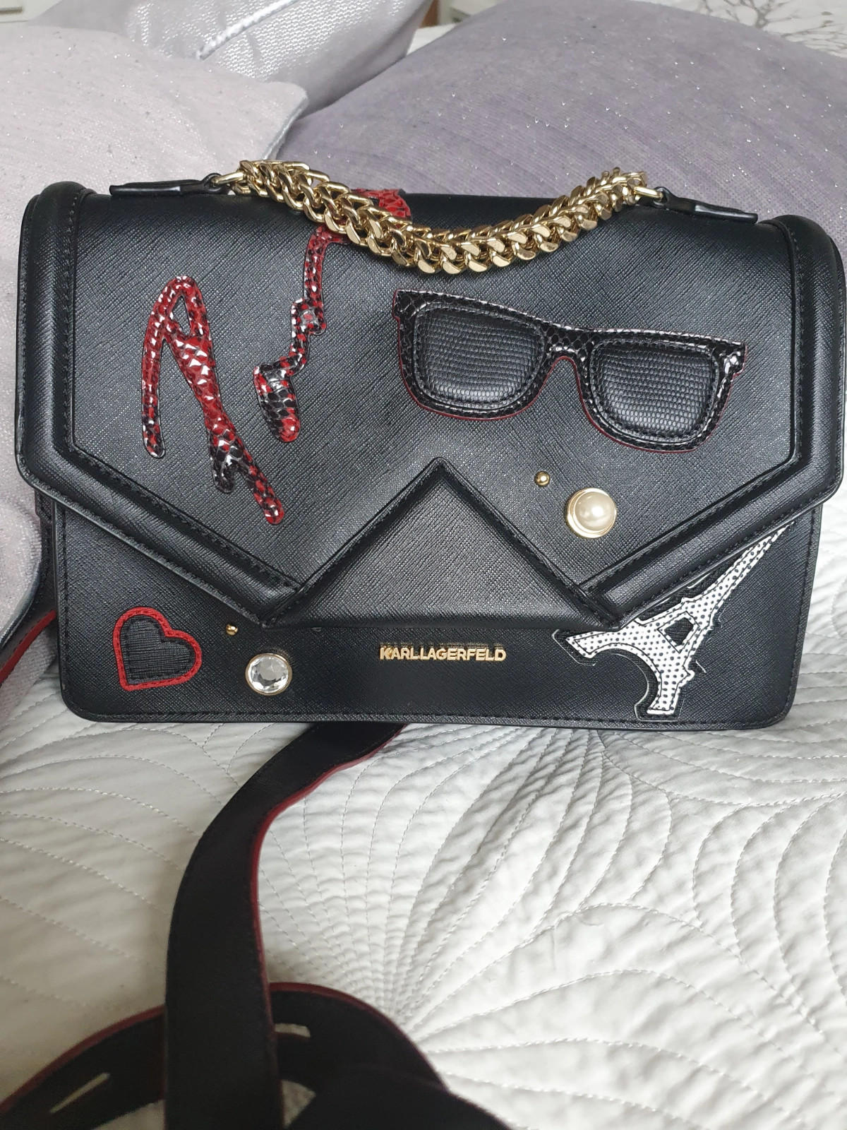 Torebka karl lagerfeld Paris czarna Vinted