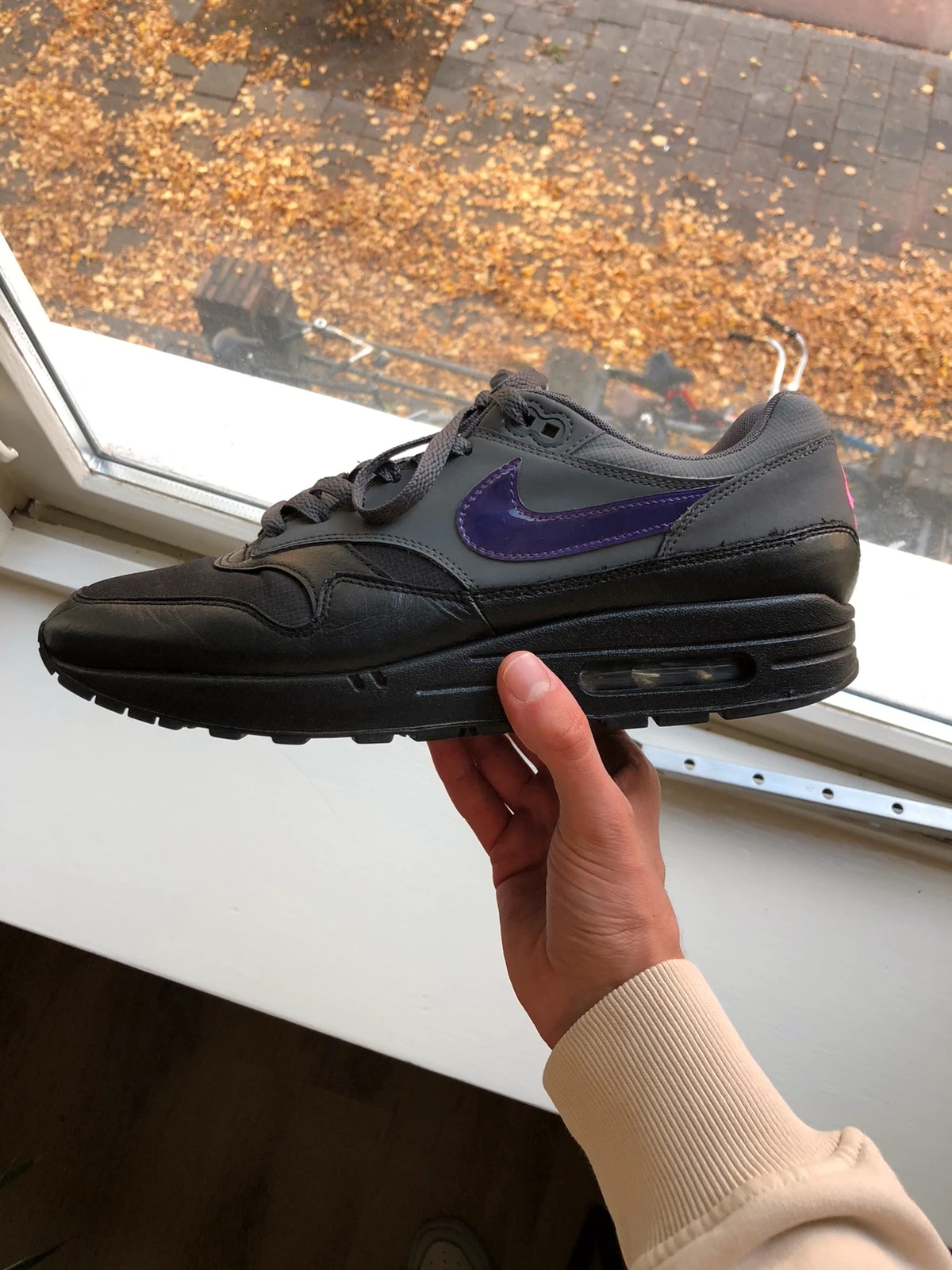 Nike Air Max 1 Black Grey Purple Pink Vinted