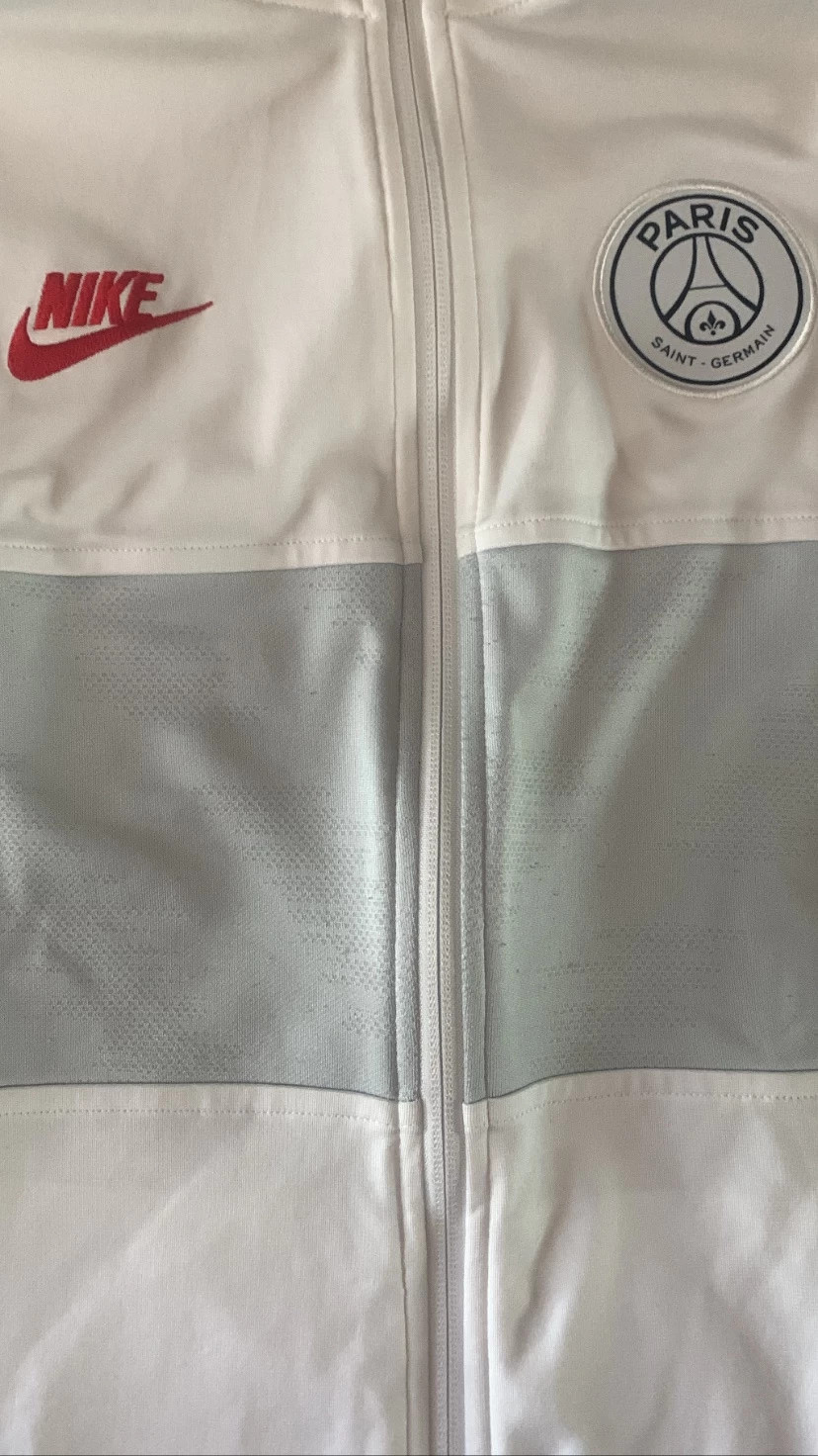 Felpa paris saint germain top bianca