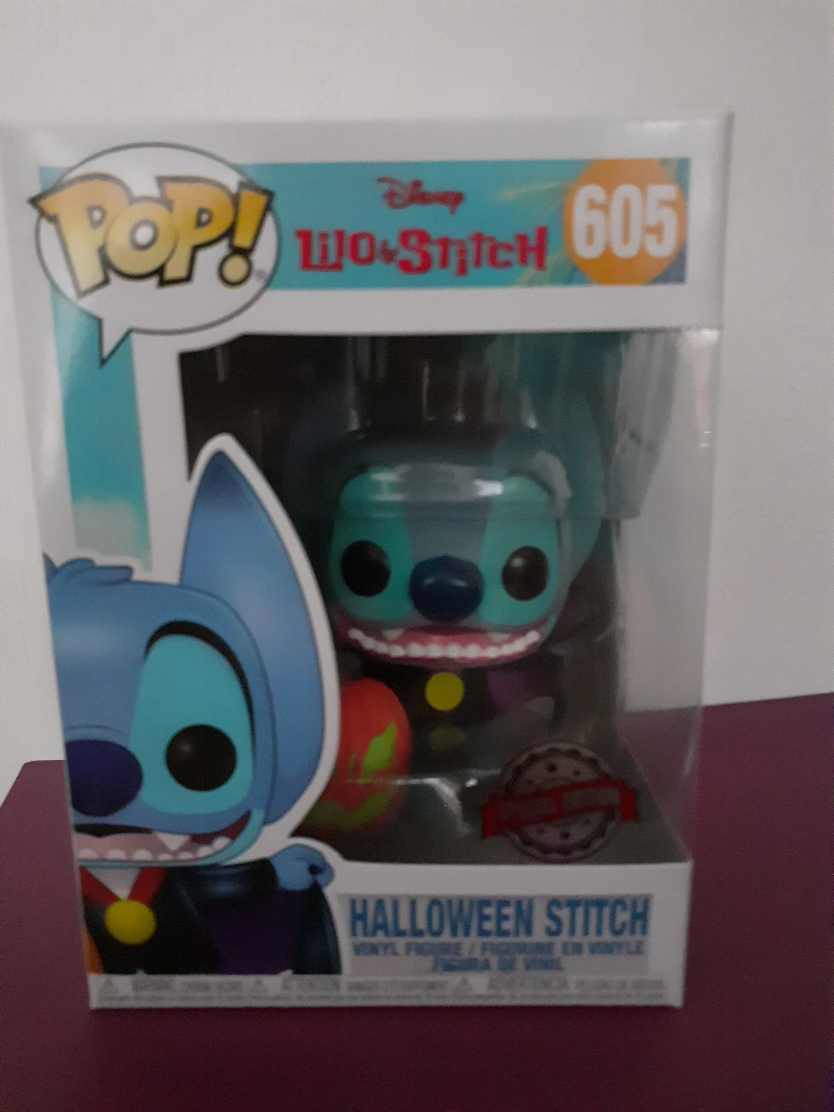 Funko Pop! 605 Disney Lilo & Stitch: Halloween Stitch. Special Edition.  Vaulted.