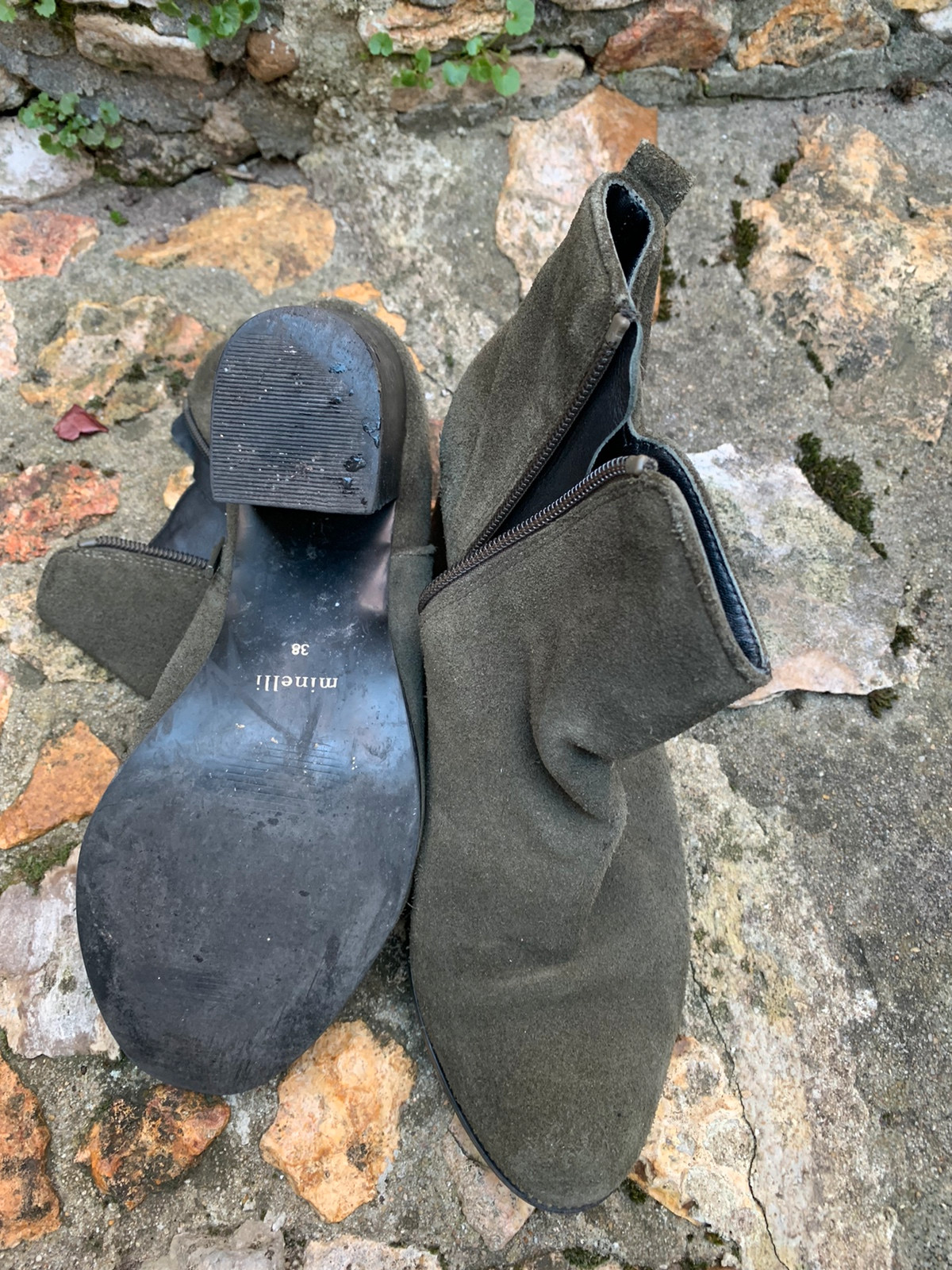 Bottines vertes minelli shop