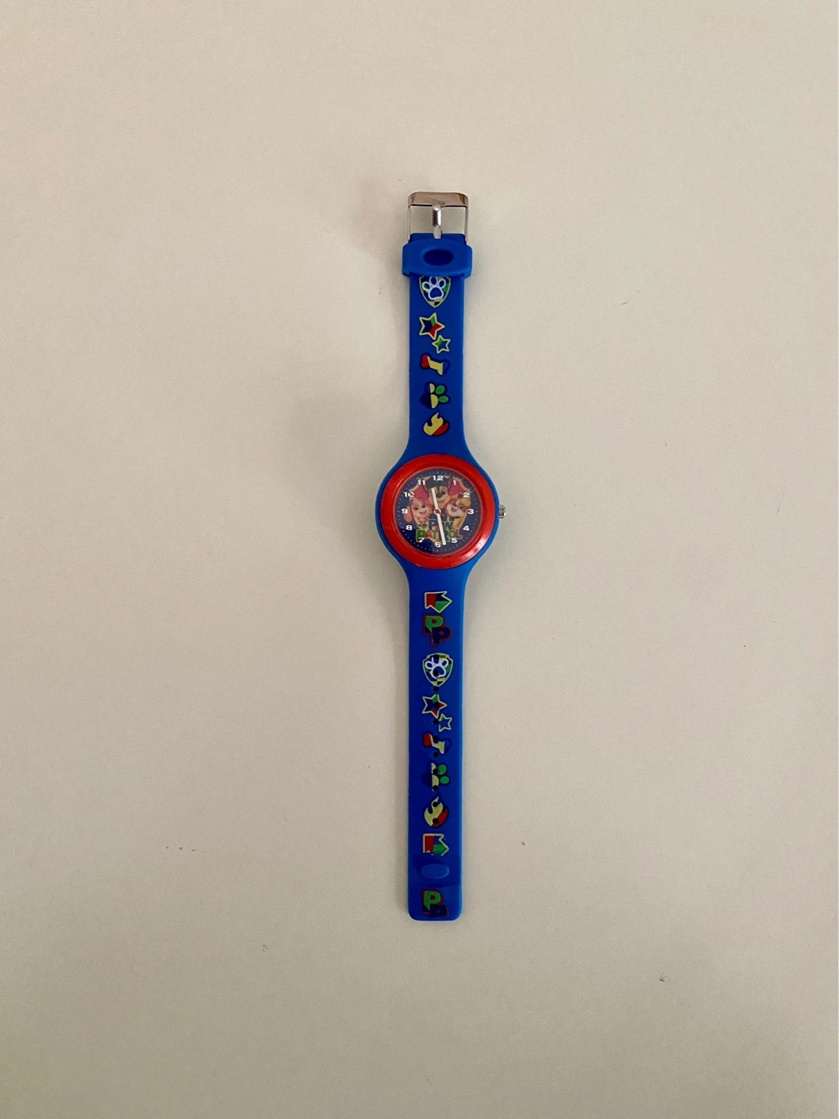 Orologio paw patrol blu e rosso chese e skye