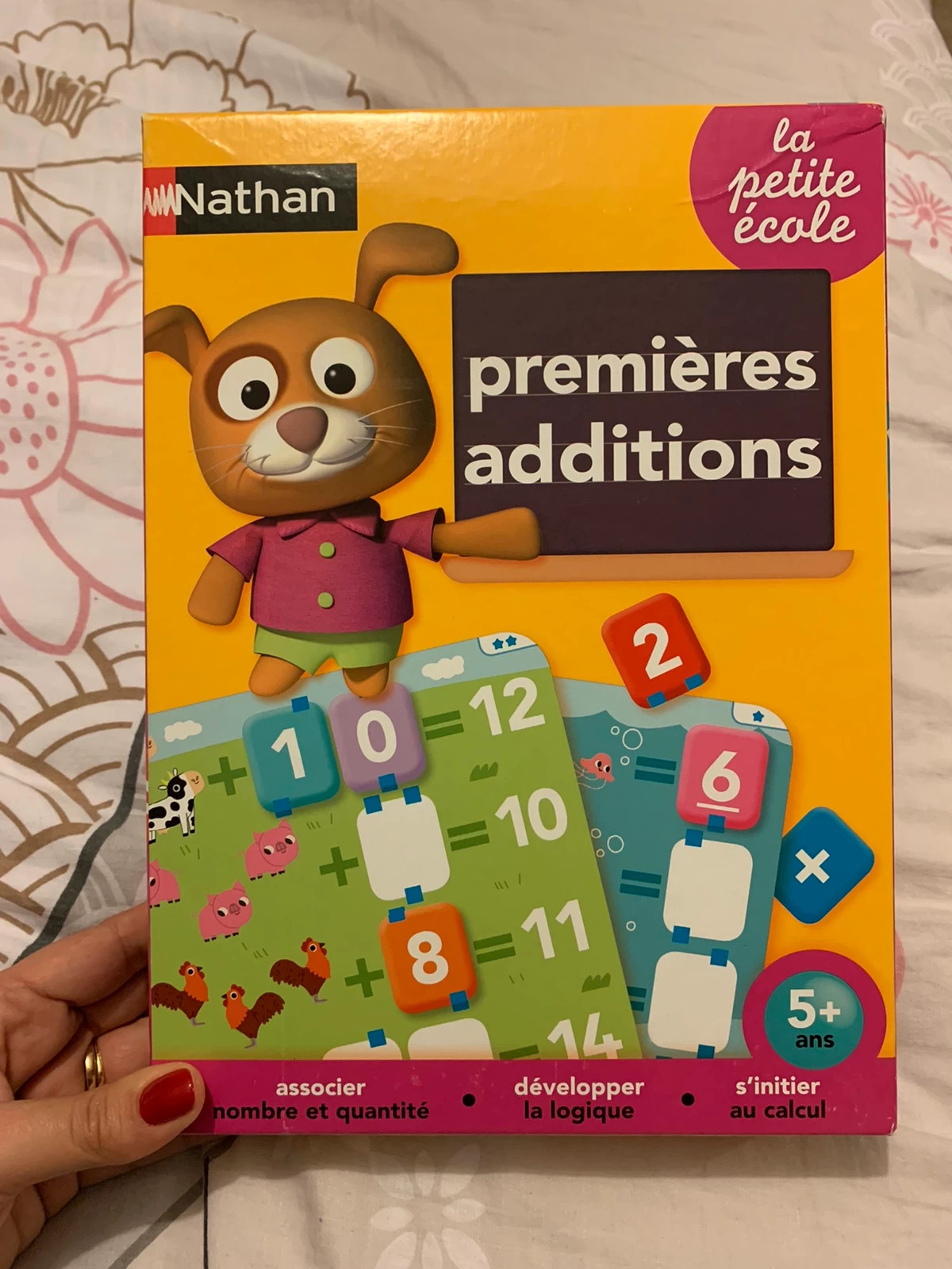 Nathan - Premières additions - Jeu éducatif pour s'initier au calcul dès 5  ans