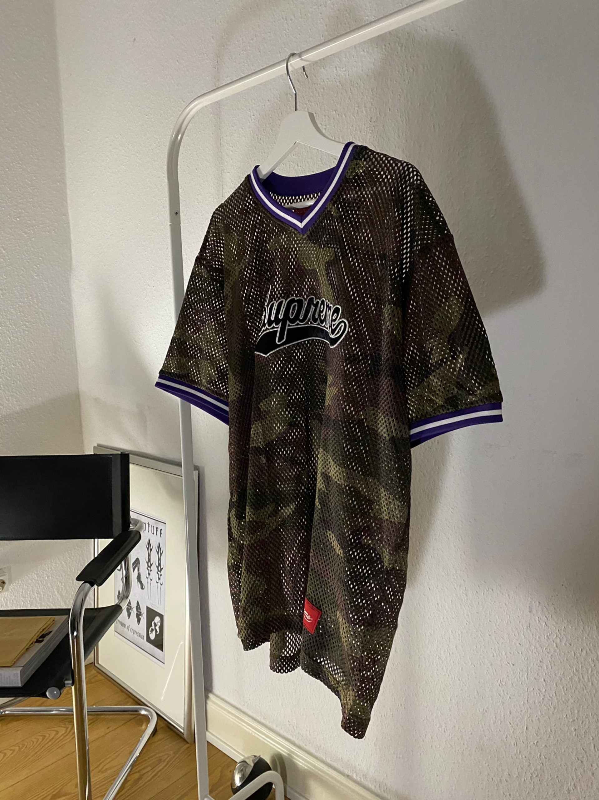 Supreme Mesh Baseball Top Woodland Camo Size XL | Vinted