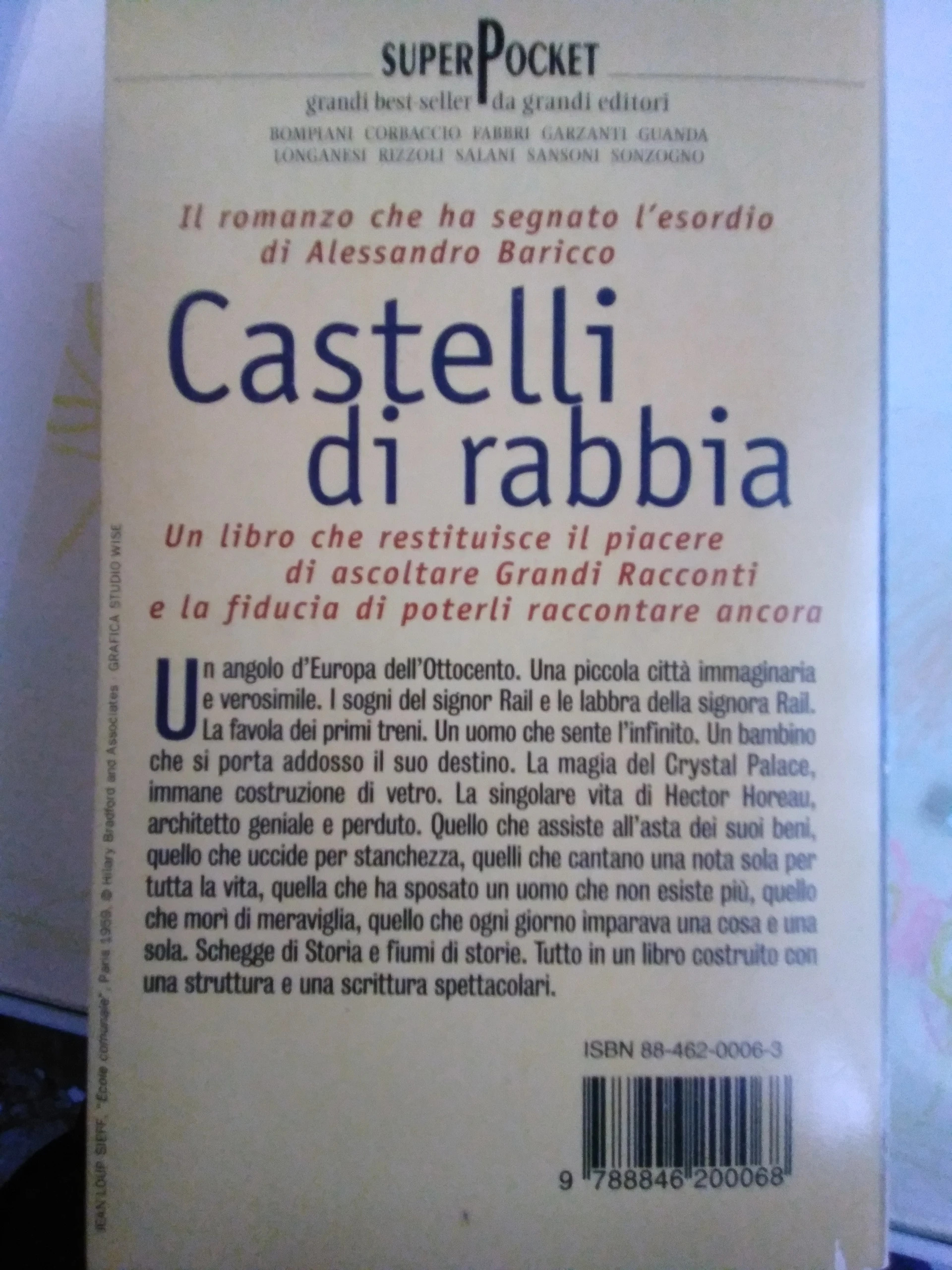 Castelli di rabbia, l'esordio di Alessandro Baricco