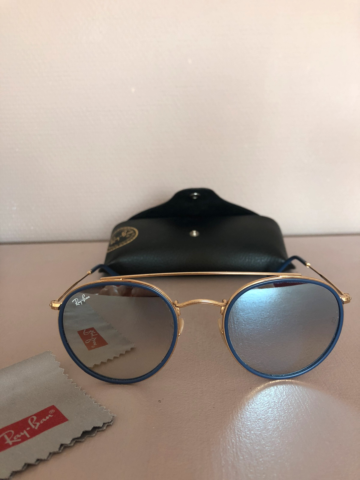 Lunette de soleil ray ban bleu verres miroirs Vinted