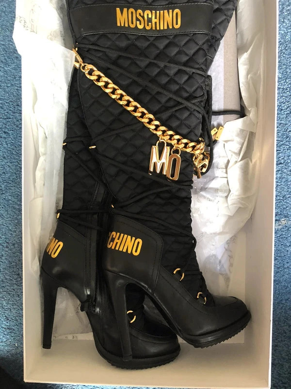 Moschino hot sale h&m boots