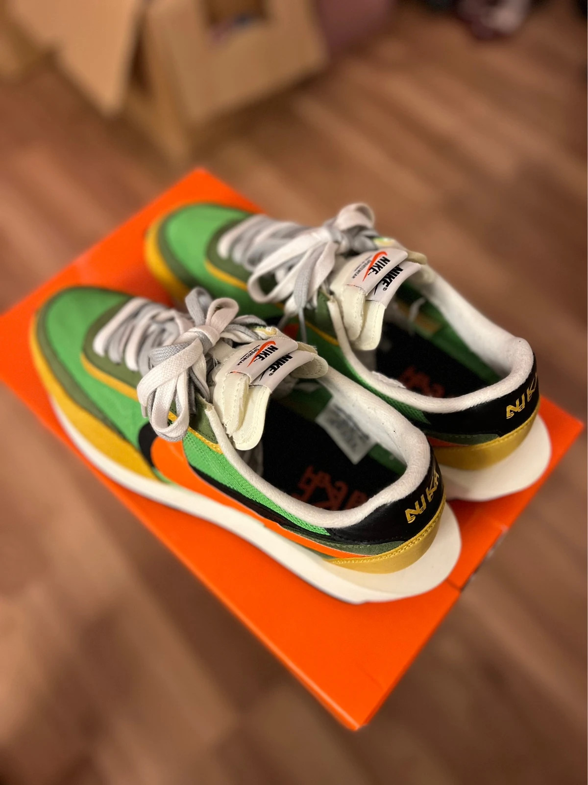 Nike LD Waffle x Sacai green gusto Multi rare size us 11.5 Vinted