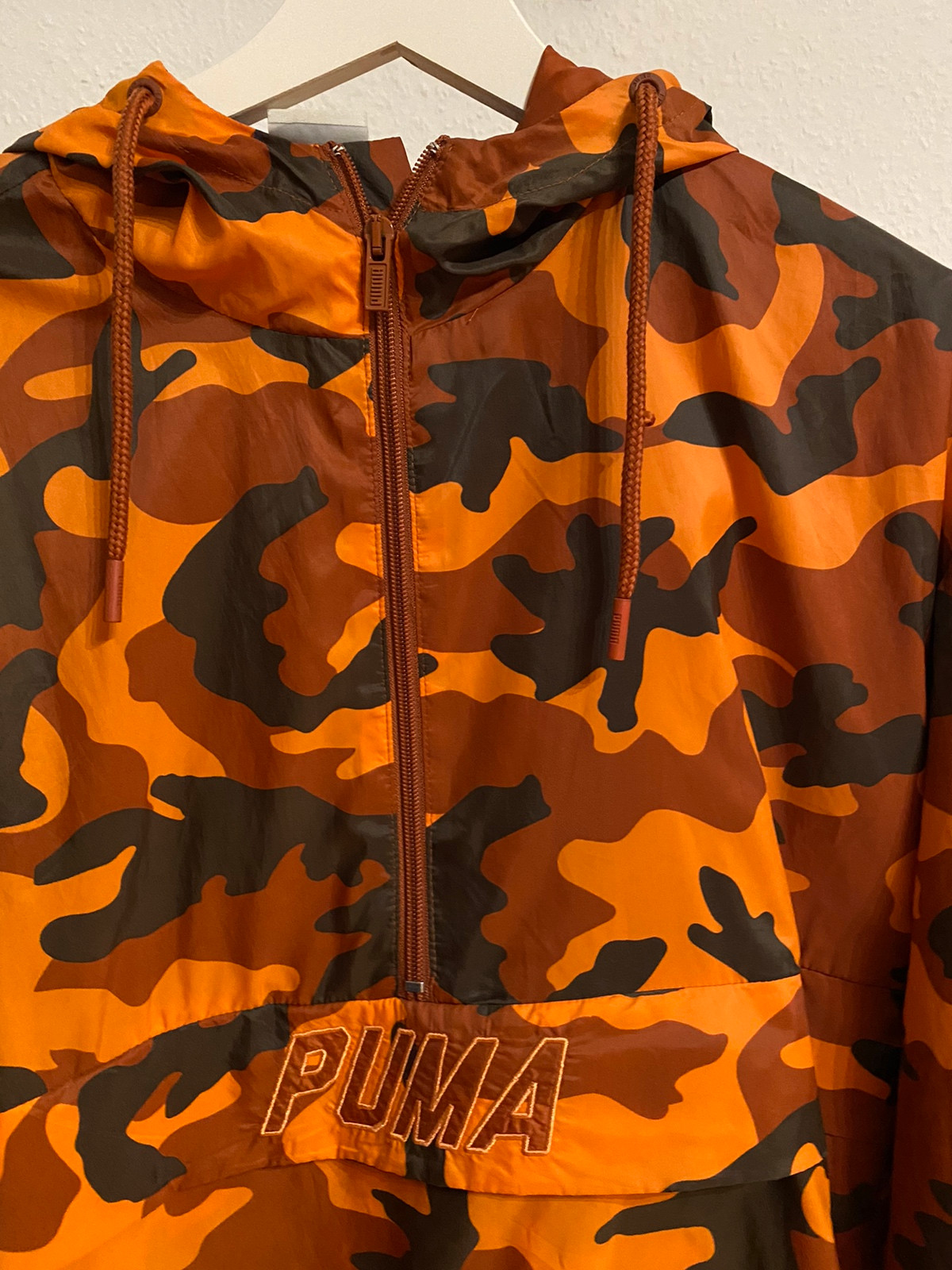 Puma orange deals camo jacket