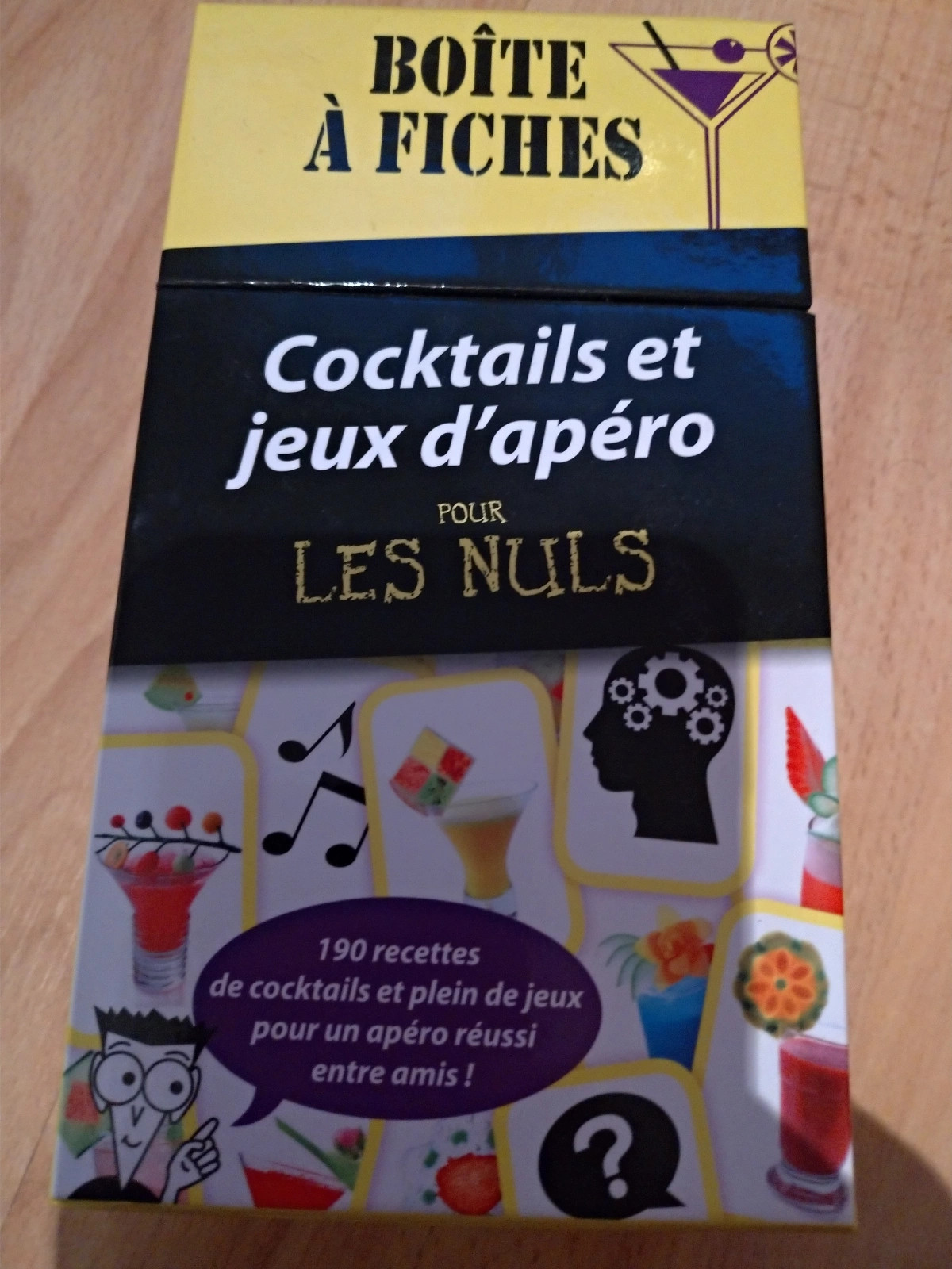 Cocktails et jeux d'apéro pour les nuls / boîte à fiches : 190