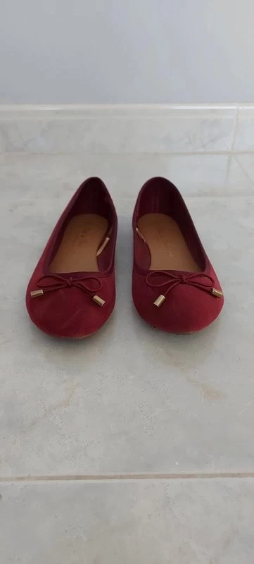 Bailarinas granate Primark Vinted