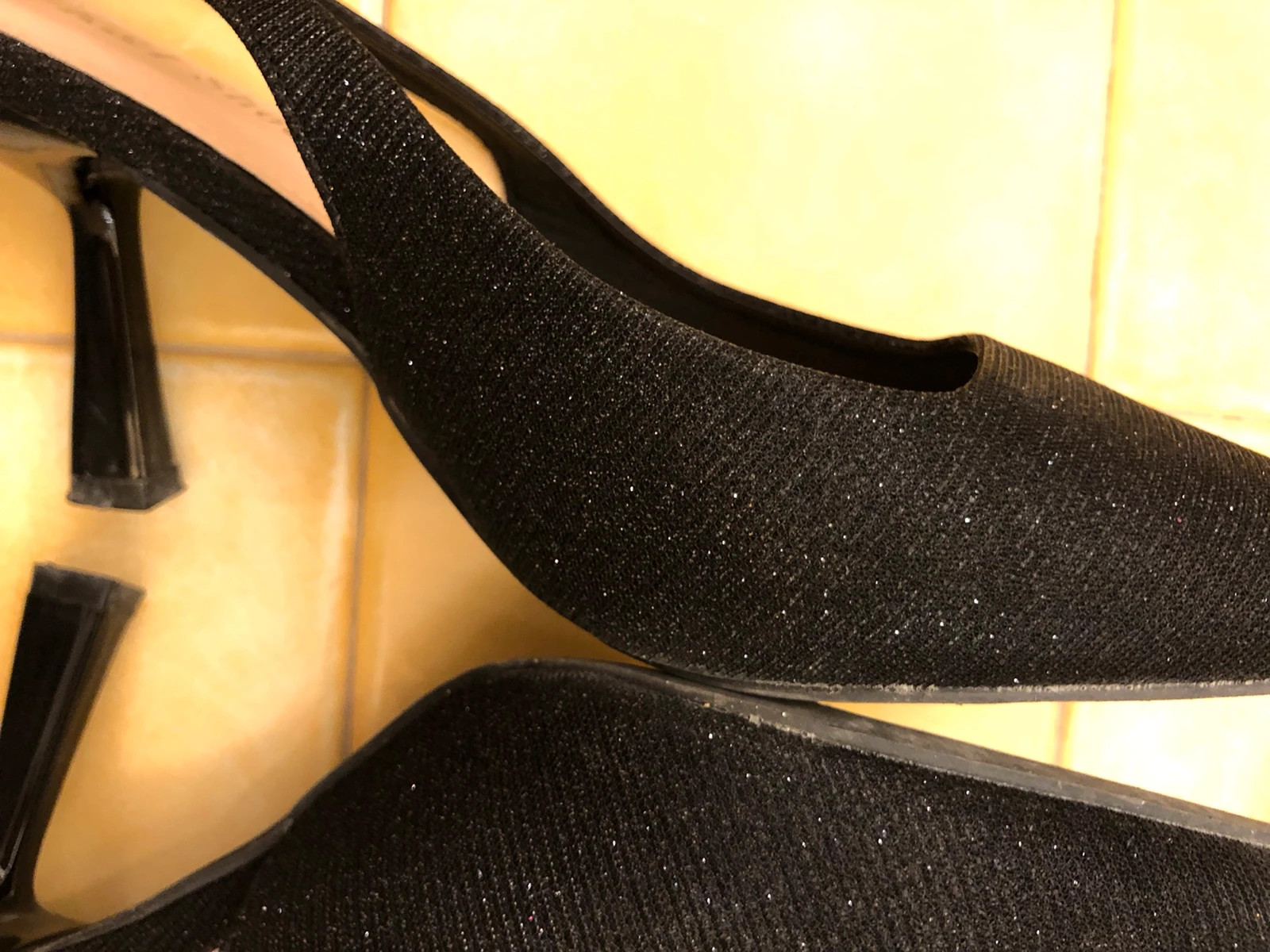 Tacchi neri brillantinati Vinted