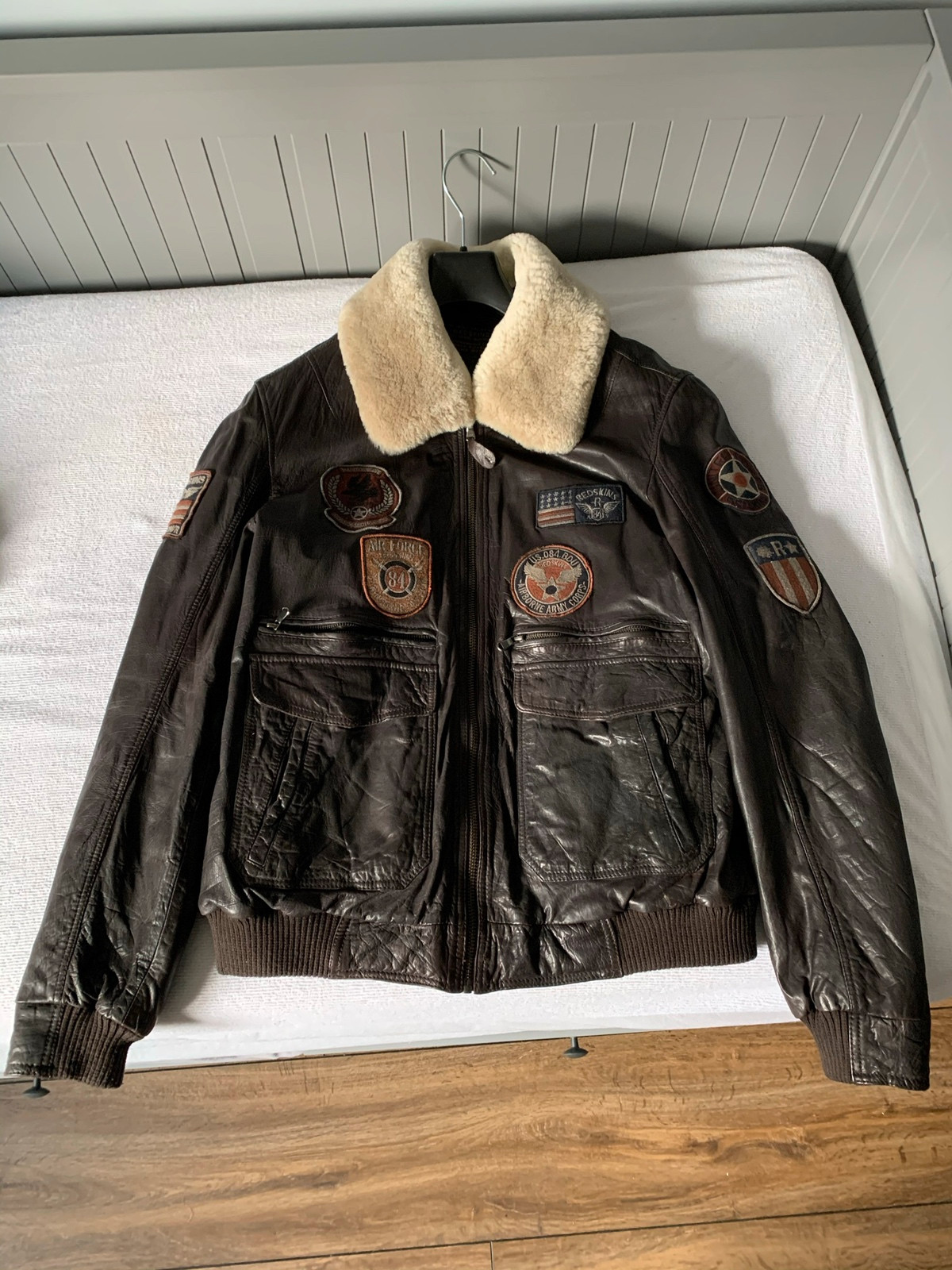 Blouson cuir aviateur Redskins Vinted