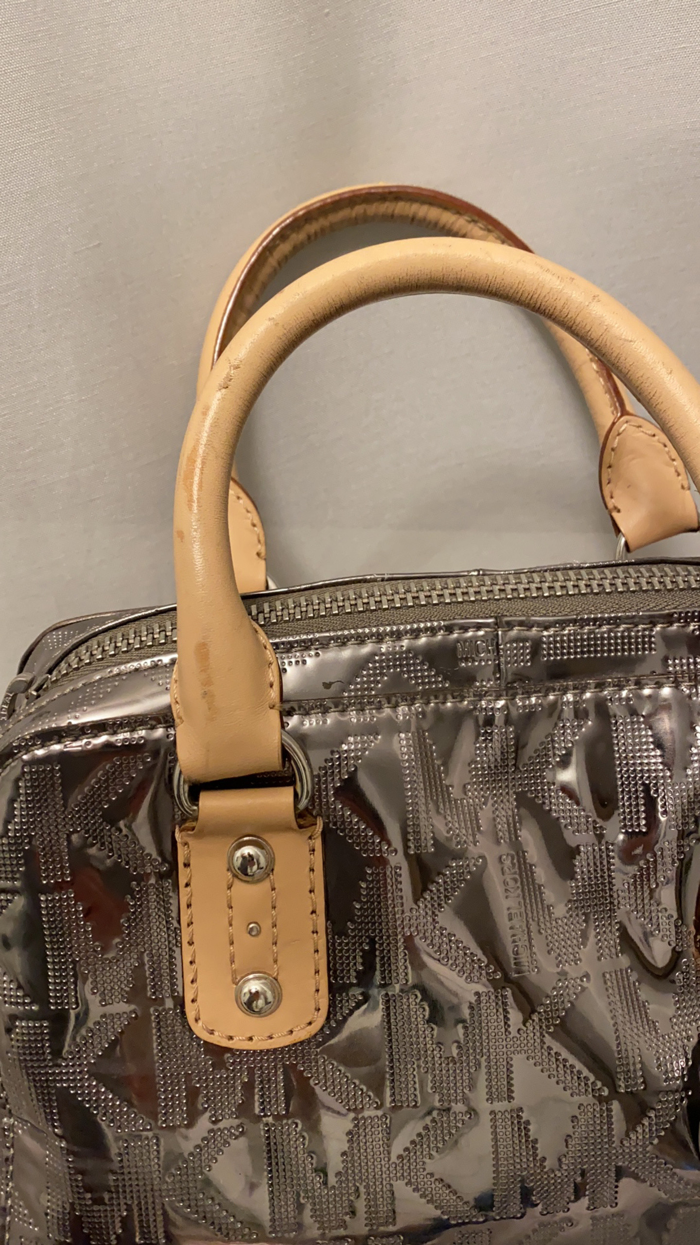 Michael Kors Tasche Silber Lack Vinted