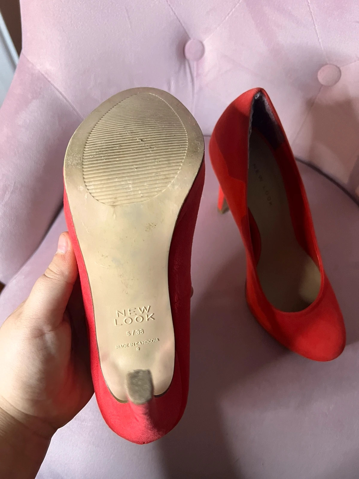 New look hot sale red stilettos