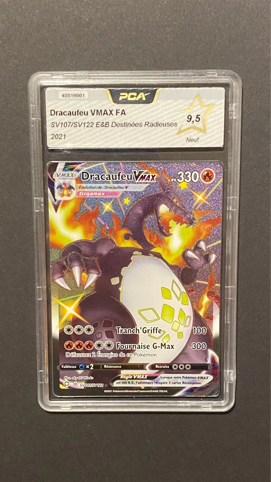 Carte Pokémon Dracaufeu Vmax Shiny - Pokemon