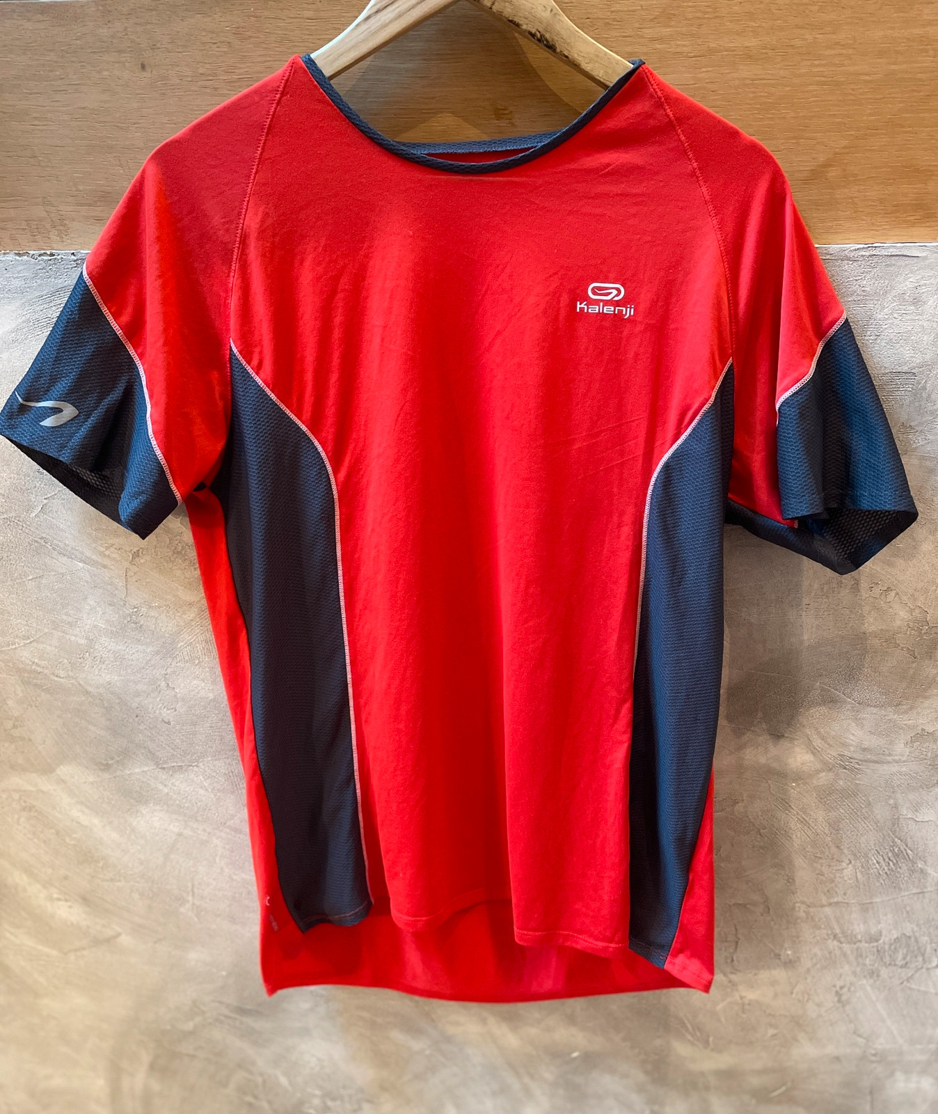 Tee Shirt running Homme Respirant Kalenji rouge L