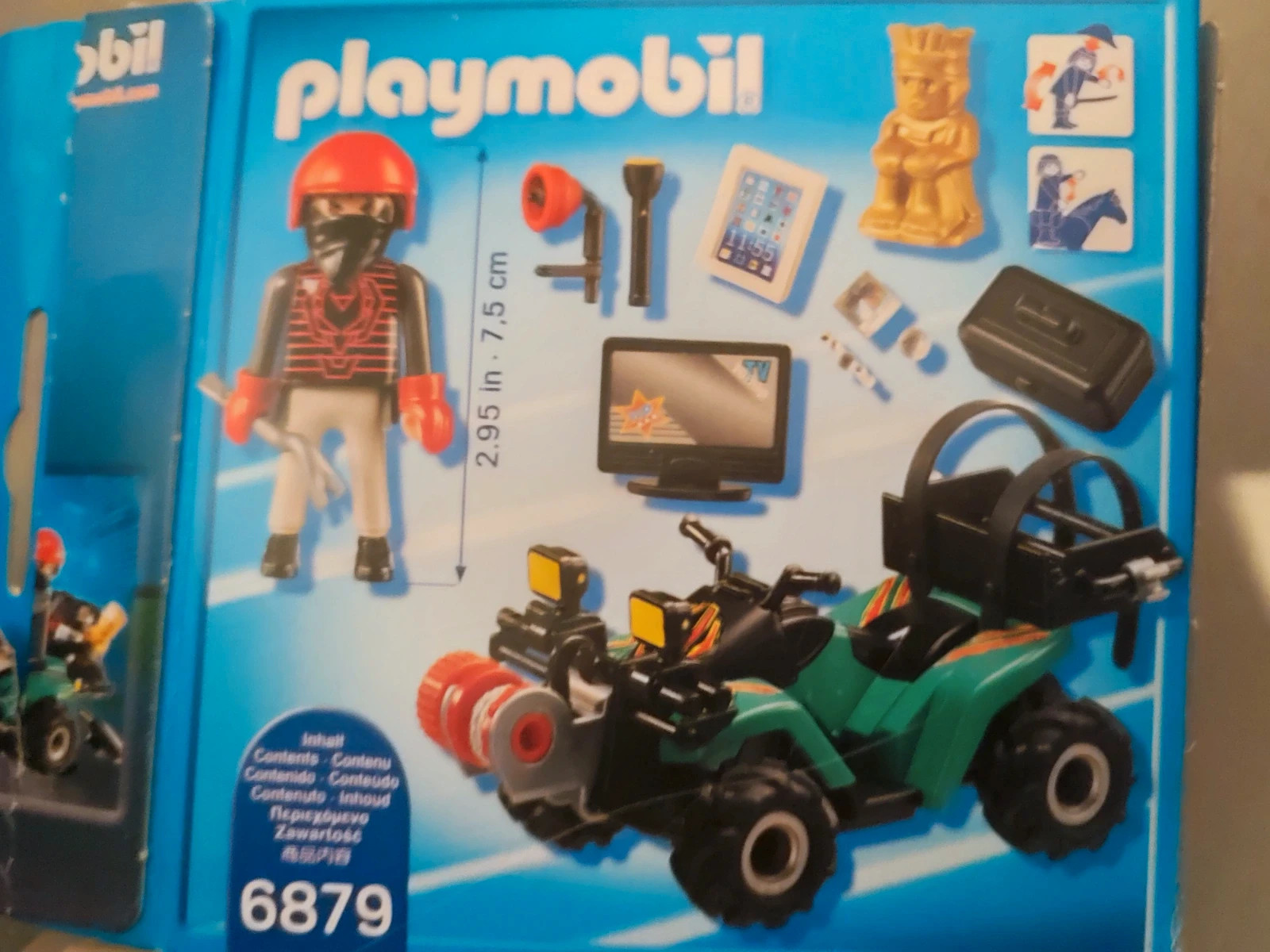 6879 playmobil quad avec treuil et bandit 6879 - Conforama