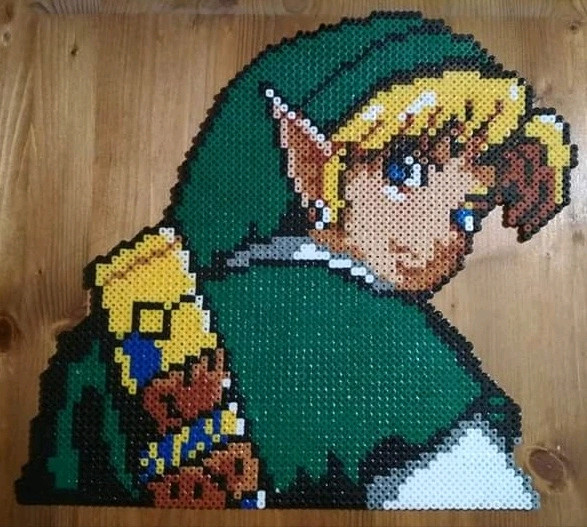 Link Zelda (perles Hama)