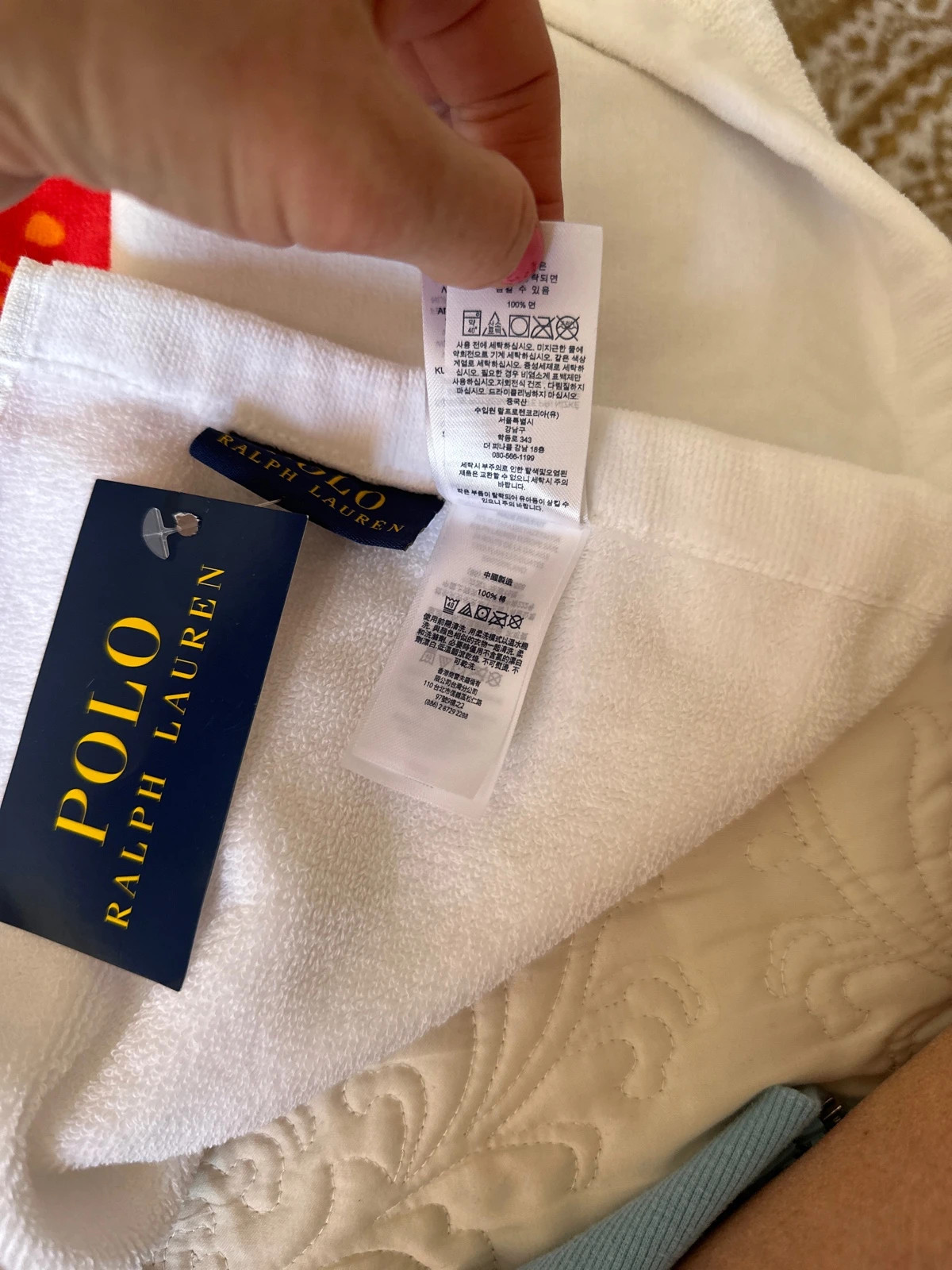 Ręcznik  plażowy bawełna 100% Polo Ralph Lauren nowy z metką