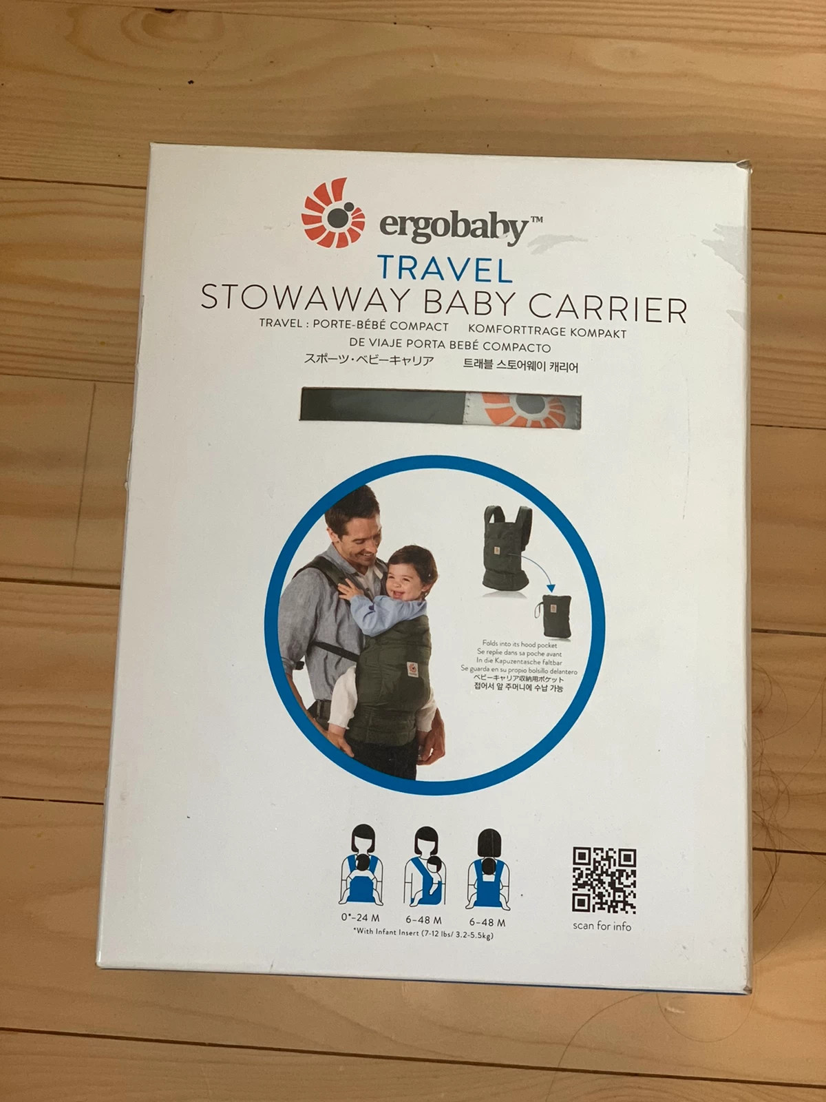 Ergobaby travel deals stowaway baby carrier