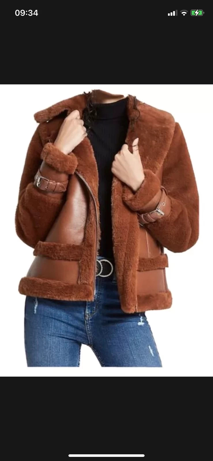 River Island Brown Aviator Jacket Vinted