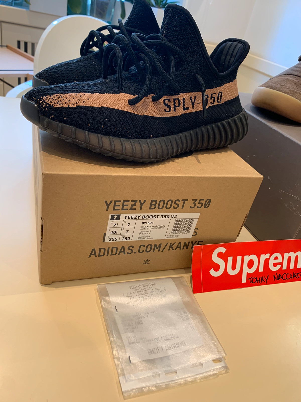 Yeezy hot sale copper box