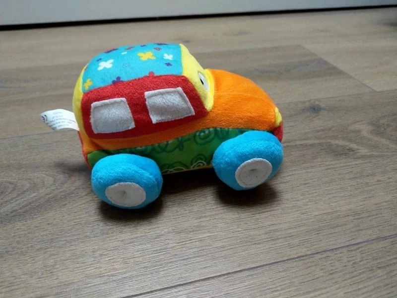 Tirez la voiture doux bébé jouet enfants peluche voiture jouet