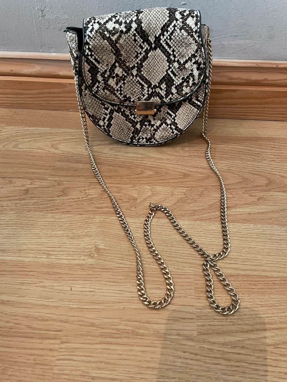 Mango snakeskin bag over the shoulder Vinted