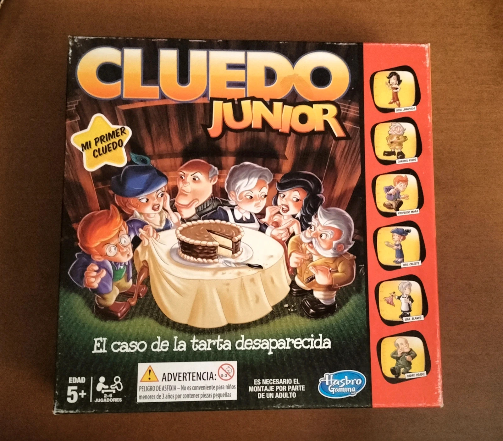 Juego cluedo junior el caso de la tarta desaparecida, hasbro