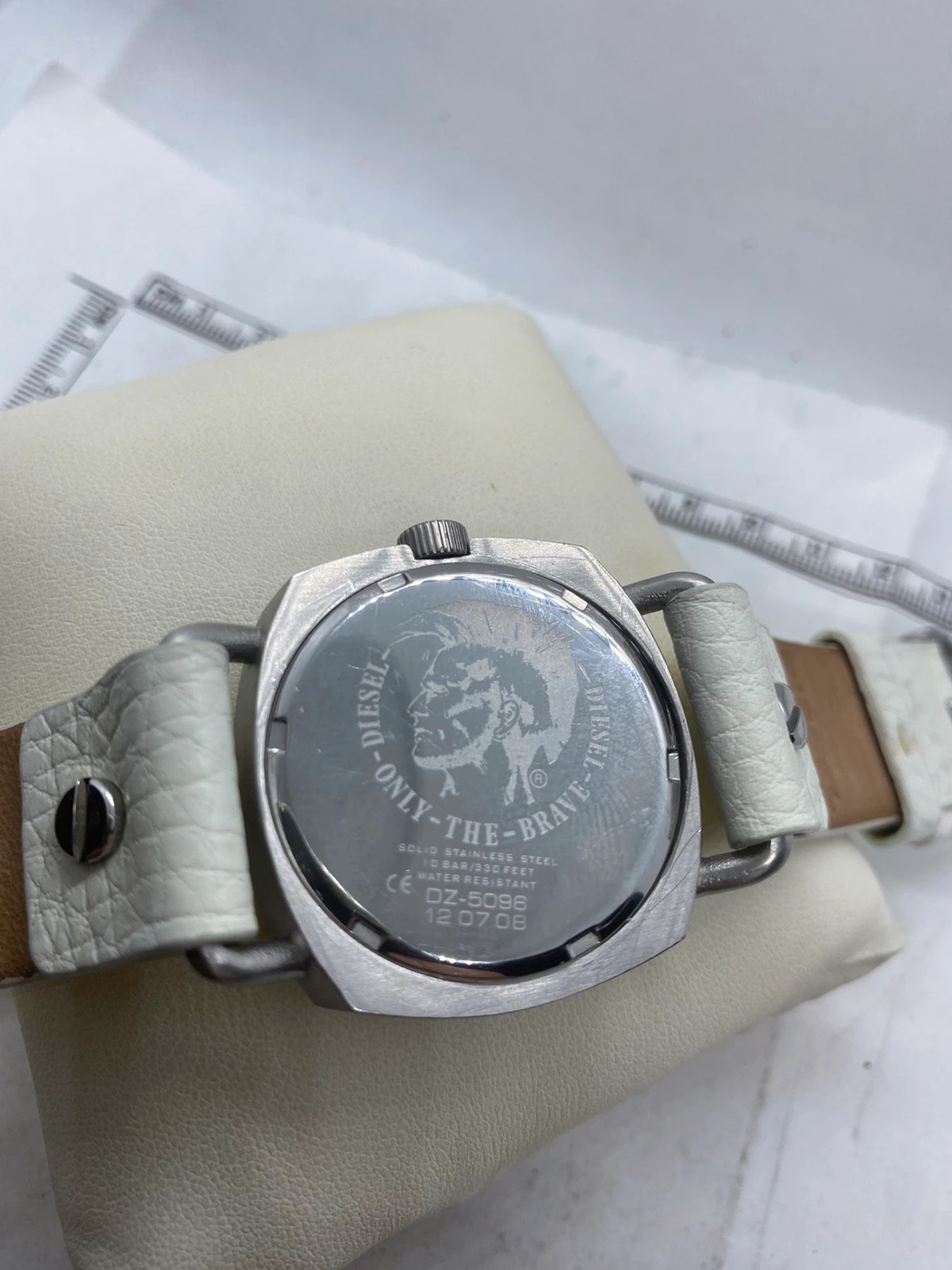 Diesel DZ 5096 10BAR WR watch only the brave stainless steel dial day date Vinted