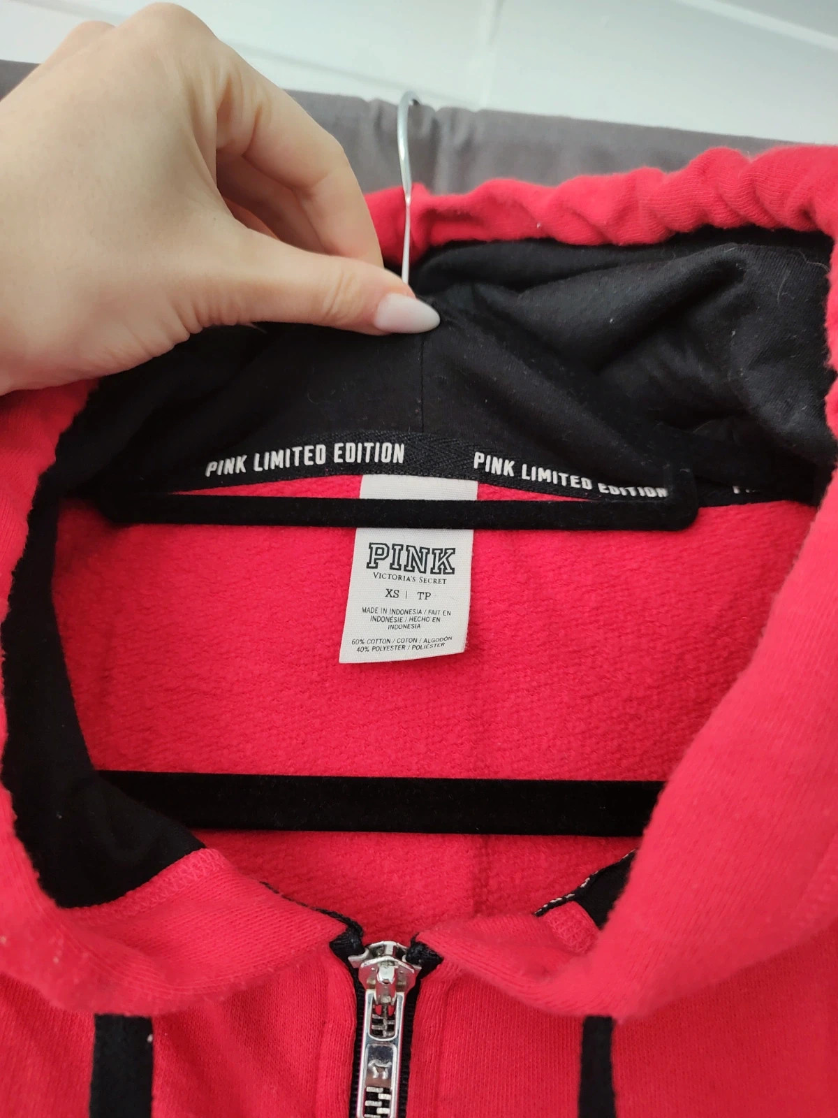 Pink victoria secret red hoodie online
