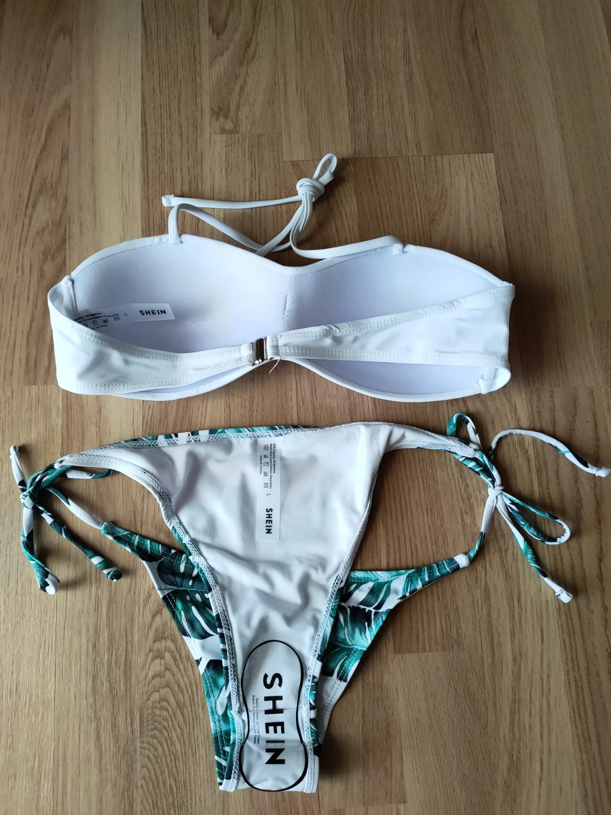 Bikini Shein blanco y estampado floral | Vinted