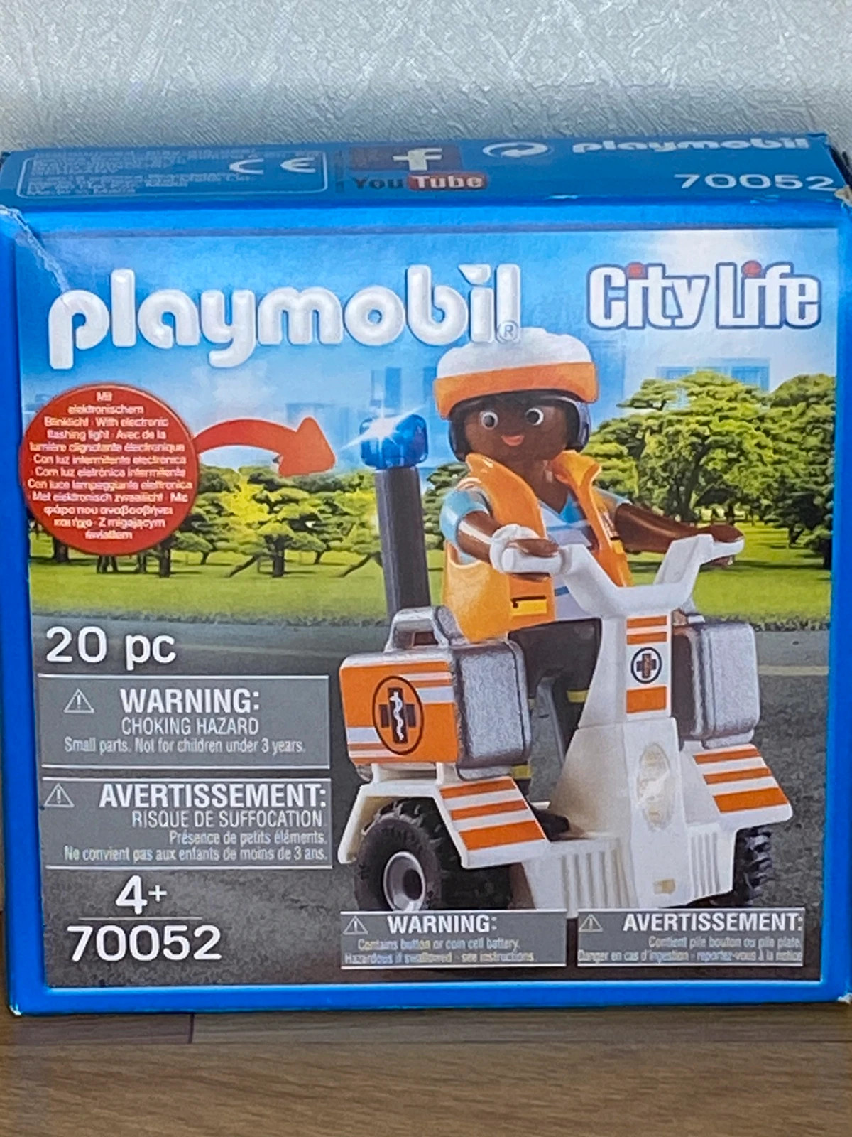 PLAYMOBIL CITY LIFE 70052 - Secouriste et gyropode Playmobil