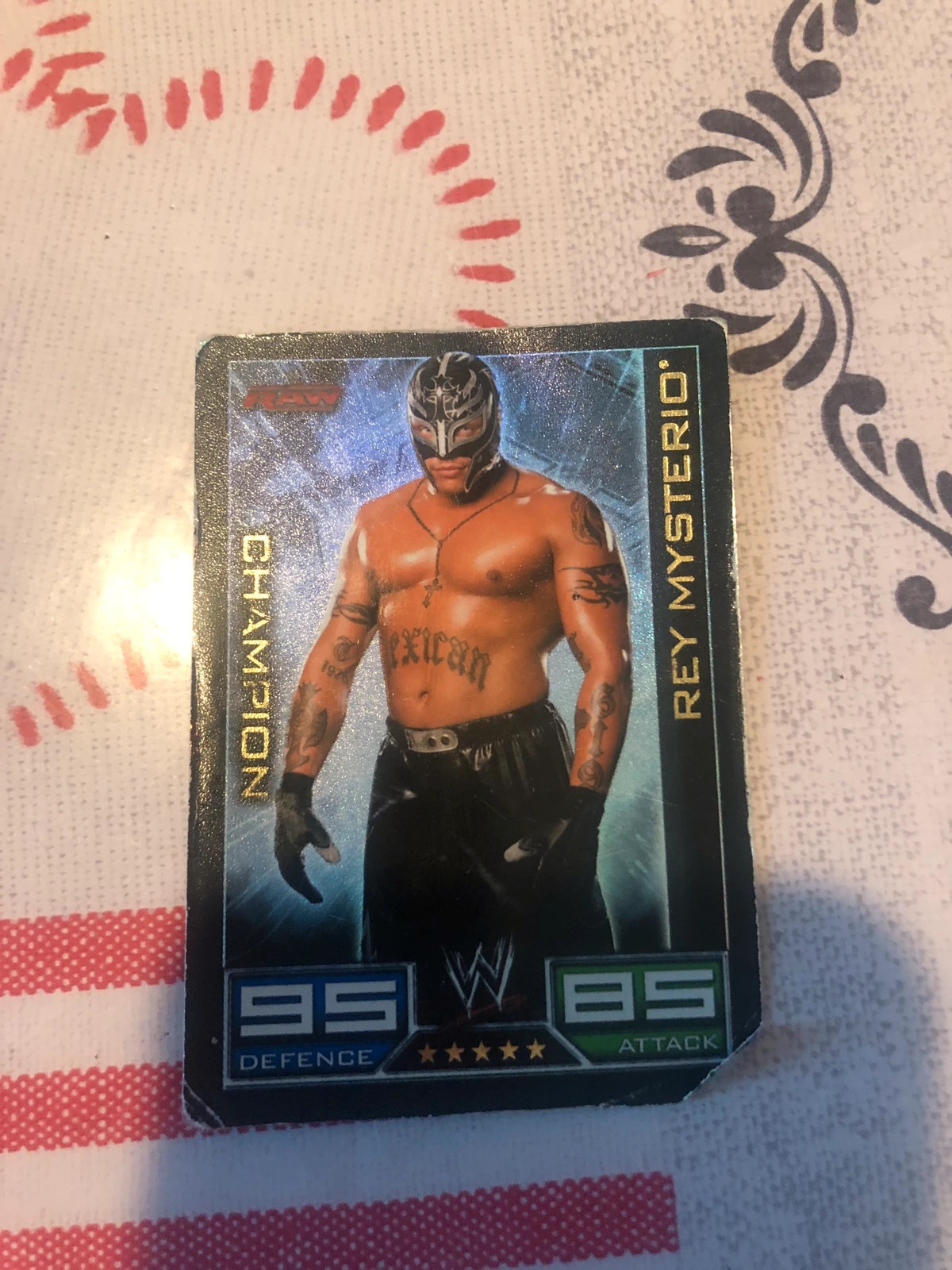 Rey Mysterio champion carte de catch Topps slam attax | Vinted