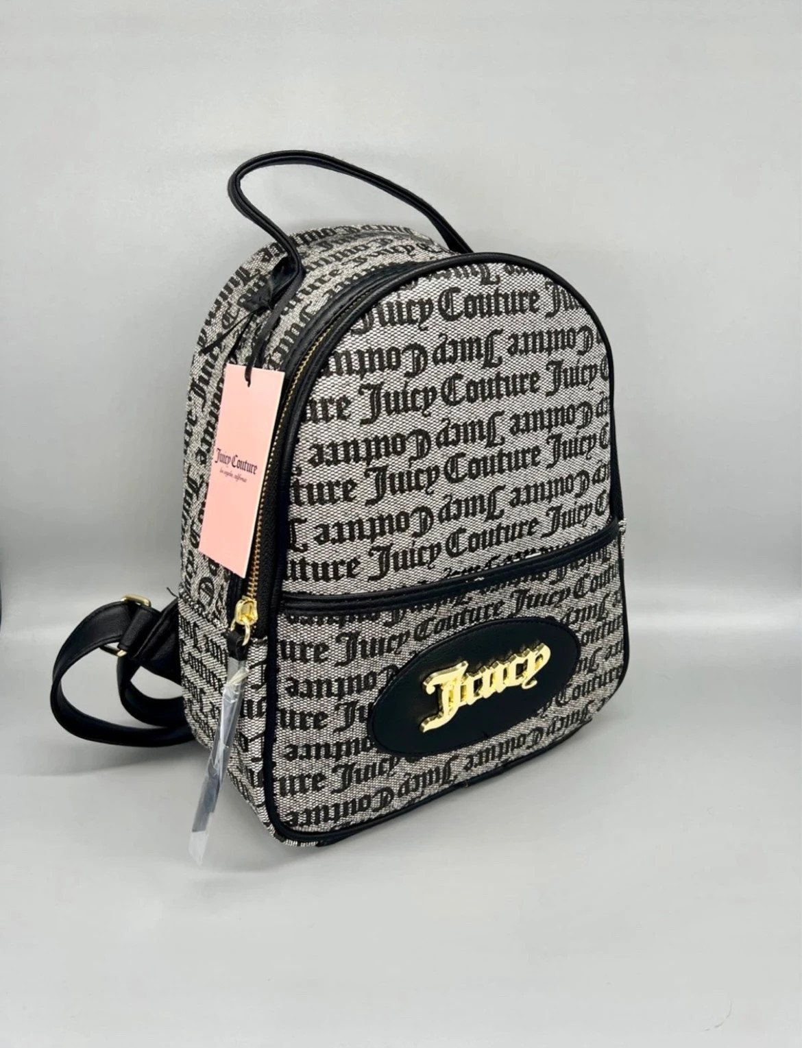 New Black Juicy Couture Backpack Purse Bag MSRP $99 Pleather