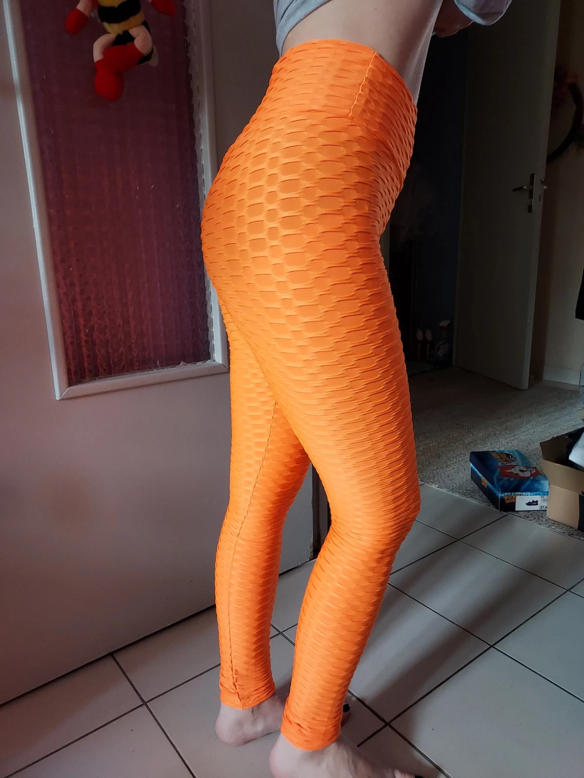 Orange Push Up Leggings