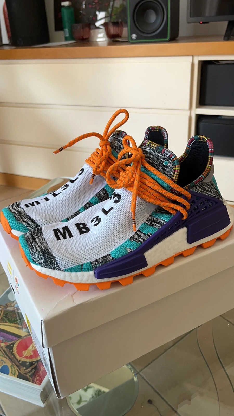 Adidas nmd hu pharrell solar pack orange sales