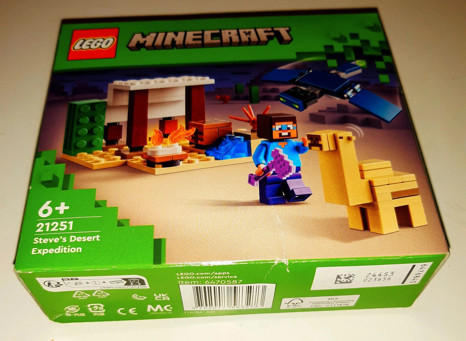 Lego Minecraft Steve's Desert Expedition Building Toy 21251 : Target