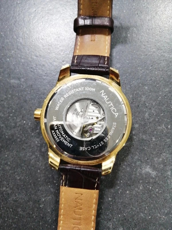 Orologio nautica sales stainless steel case