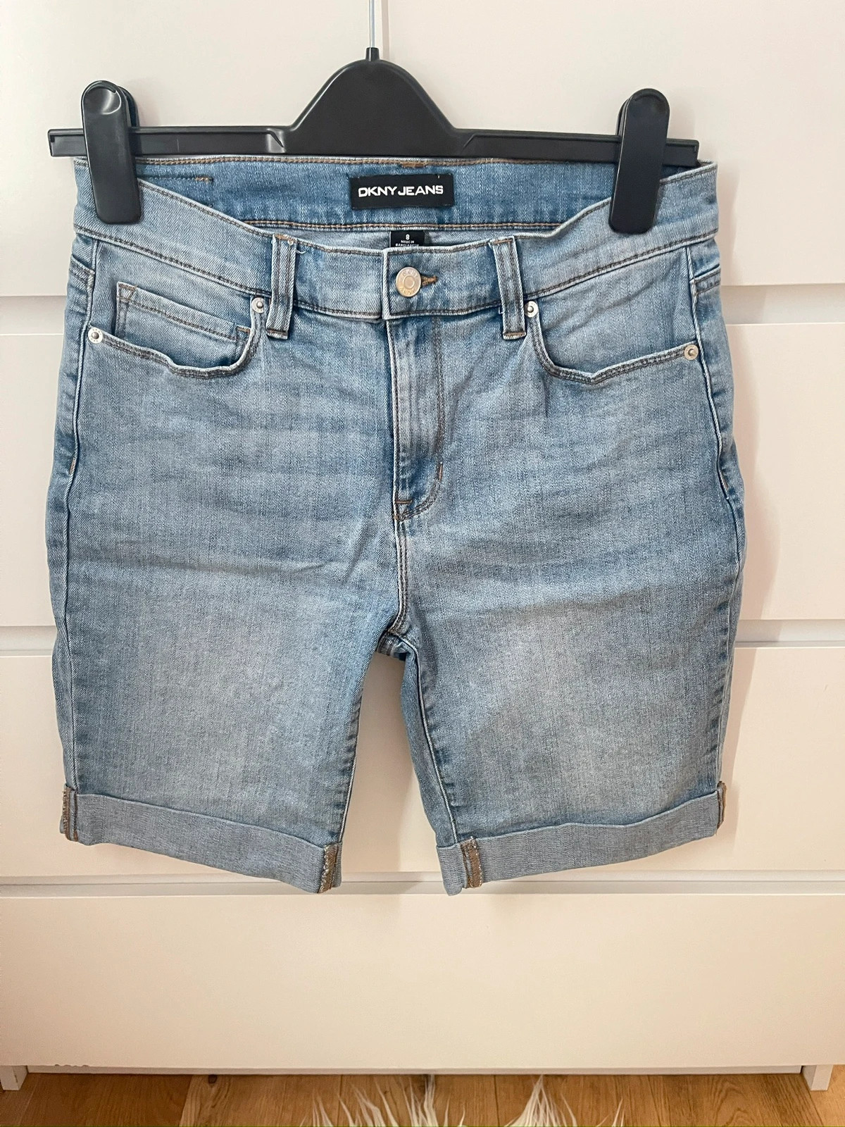 Dkny denim shorts sales
