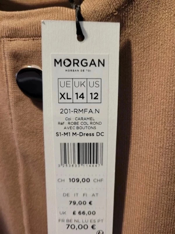 Morgan Knit Dress in Caramel. Size 14 Vinted