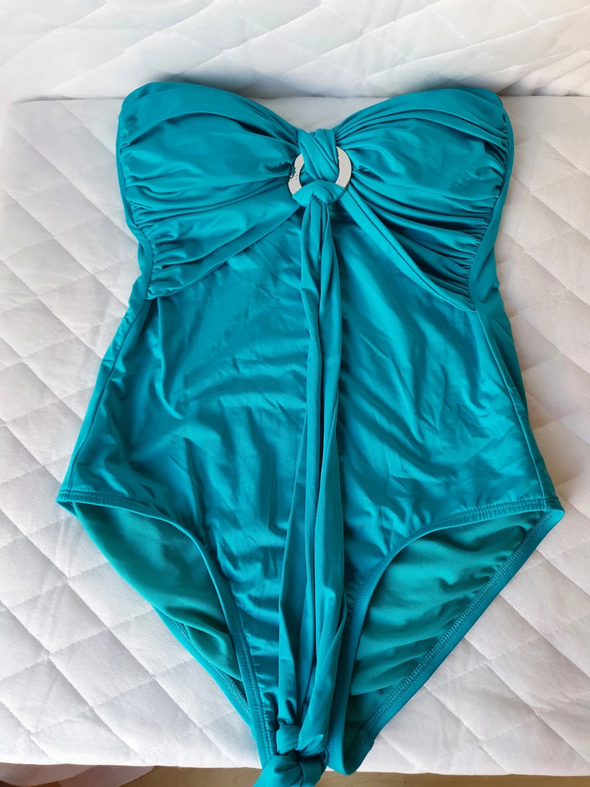 M&S BIKINI TOP Size 34G Turquoise Blue £2.10 - PicClick UK