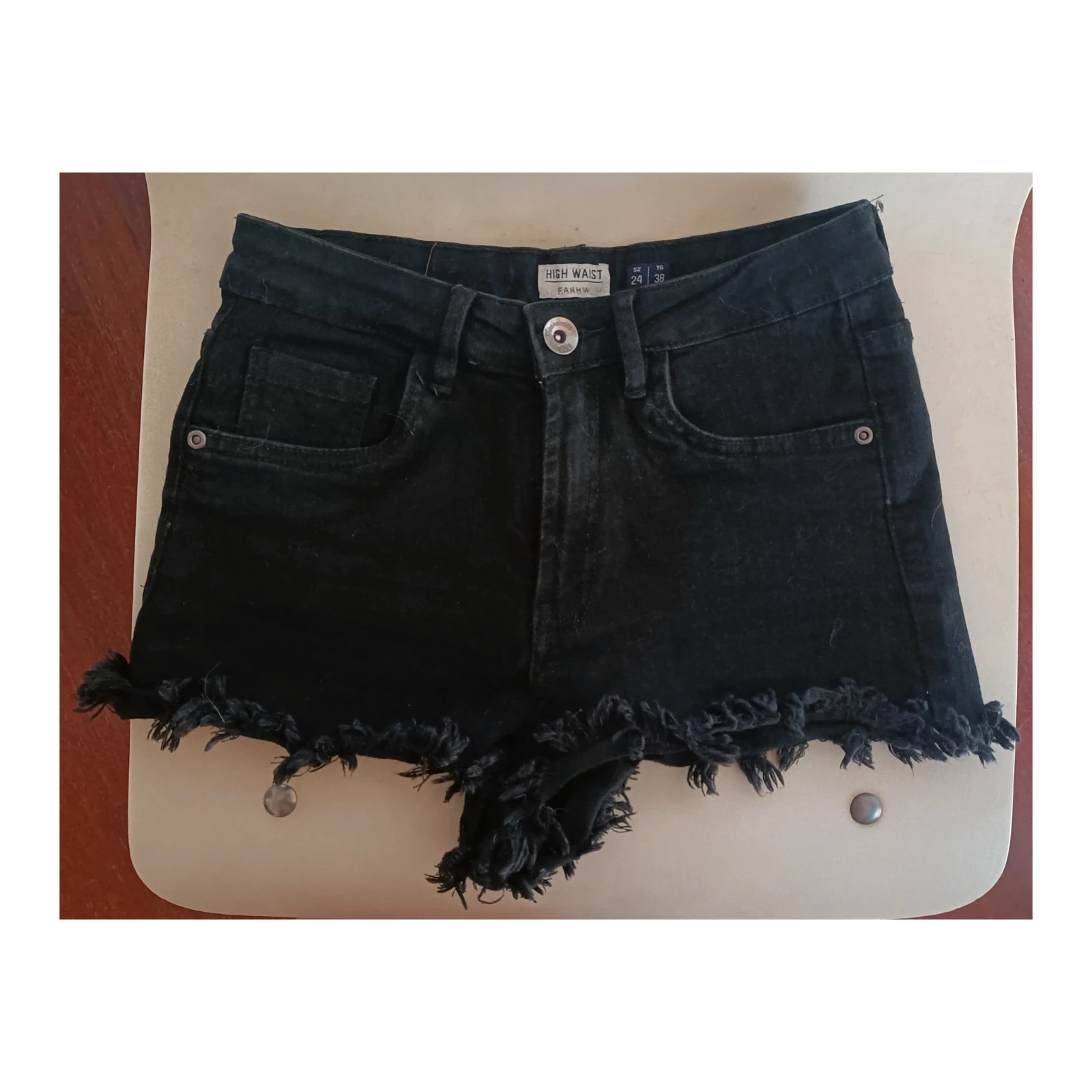 Shorts pantaloncini jeans corti neri OVS Vinted