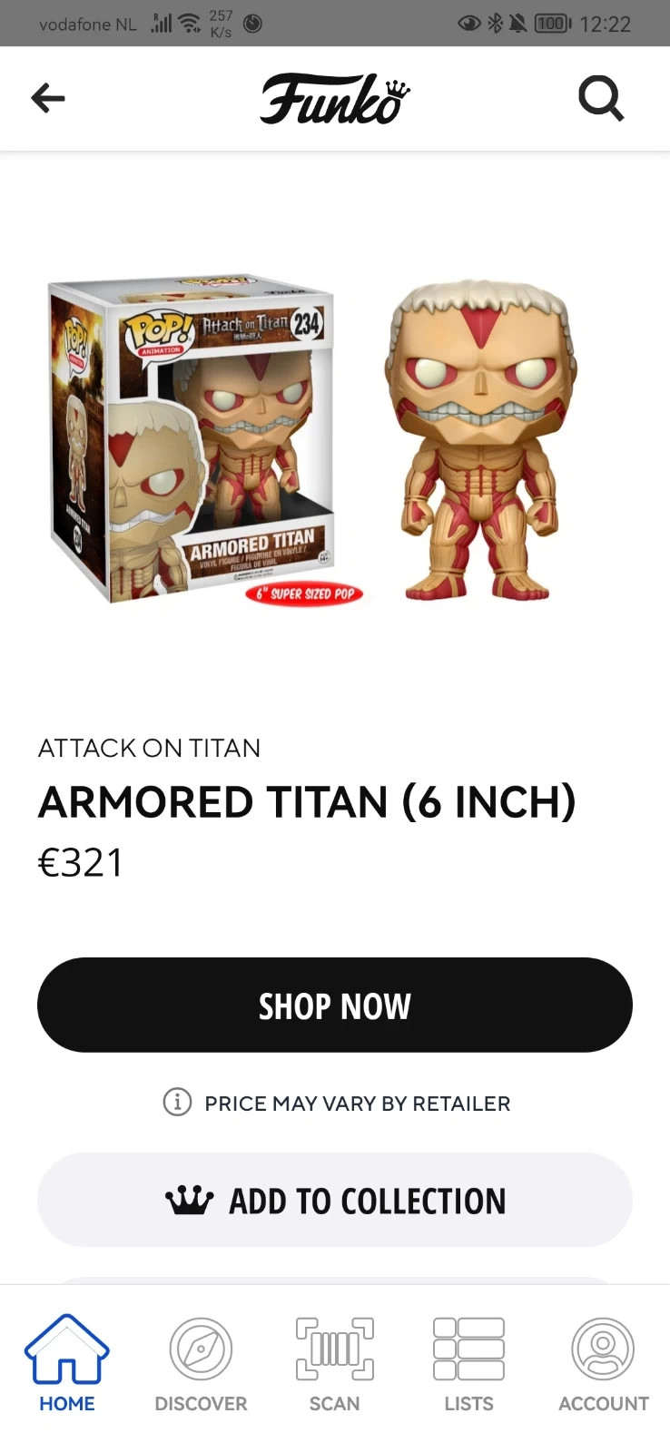 Armored titan attack on titans funko pop Vinted