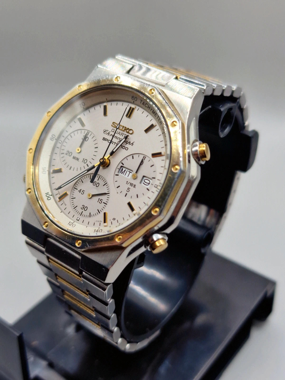 Seiko 7A38 7020 silver gold Vinted