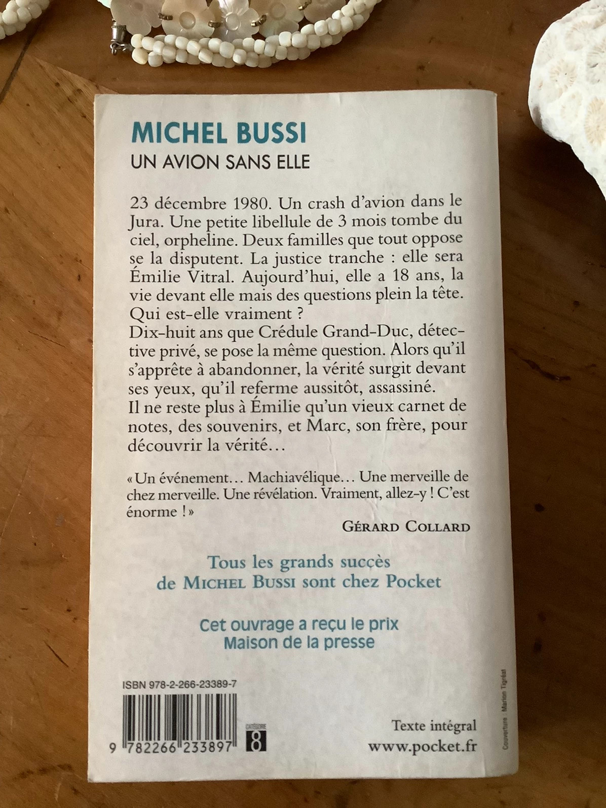 MICHEL BUSSI--UN AVION SANS ELLE--Edition POCKET roman