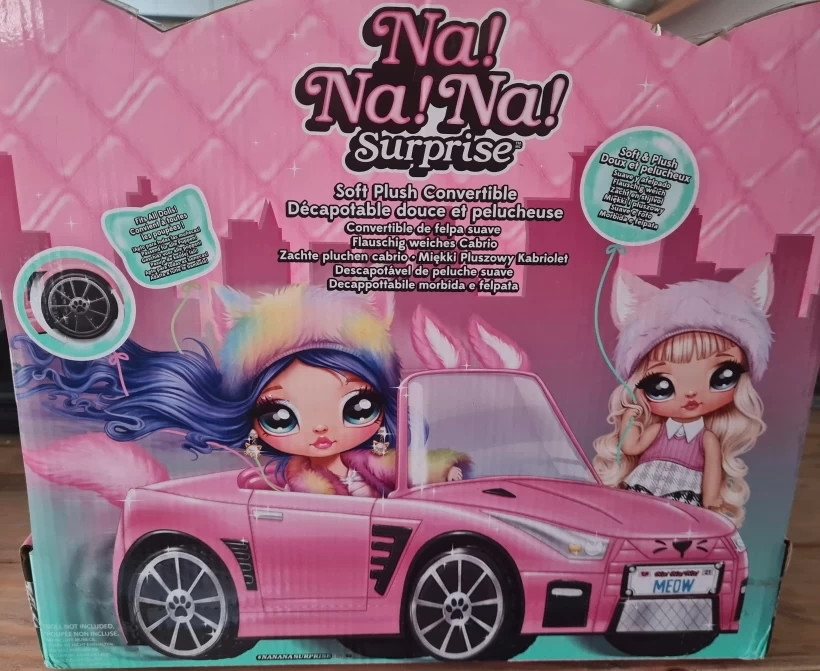 Neuf Na Na Na Na Na Surprise peluche douce voiture convertible